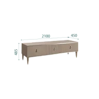 Тумба под телевизор 3 ящика Римини СОЛО (Мокка/Серебро) РМТ-4(s)[10]