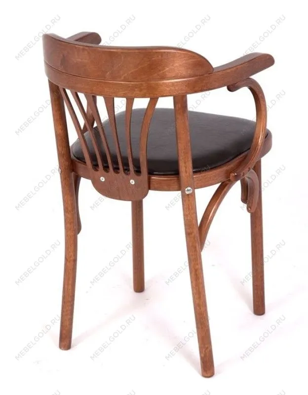 Стул Михаэль мягкий (средний тон, кожзам коричневый) | изображение 8