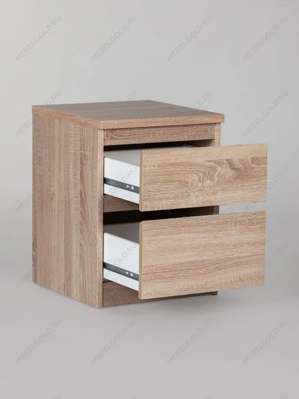 Тумба прикроватная КАСТОР, 2 ящика, 40х37х49 см, дуб сонома | изображение 13
