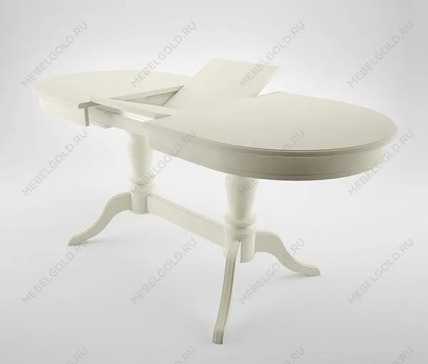 Стол Орфей-2 (Эмаль 11/Слоновая кость/шпон бук) | изображение 3