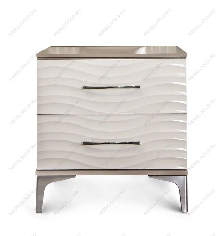 Тумба прикроватная Гравита (без зеркала) белый глянец