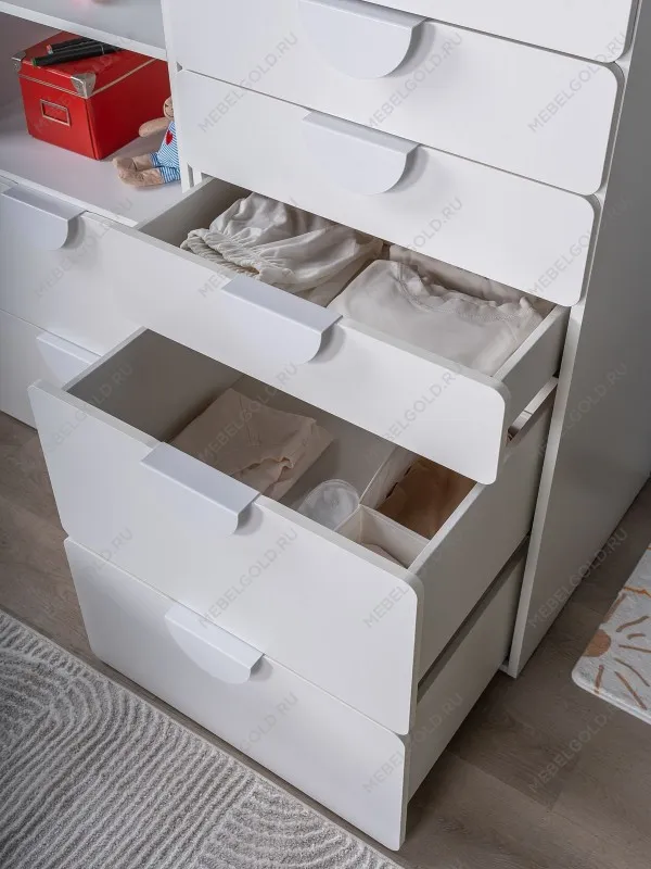 Комод Пикси, 6 ящиков 60x57x120, робкий подснежник | изображение 3