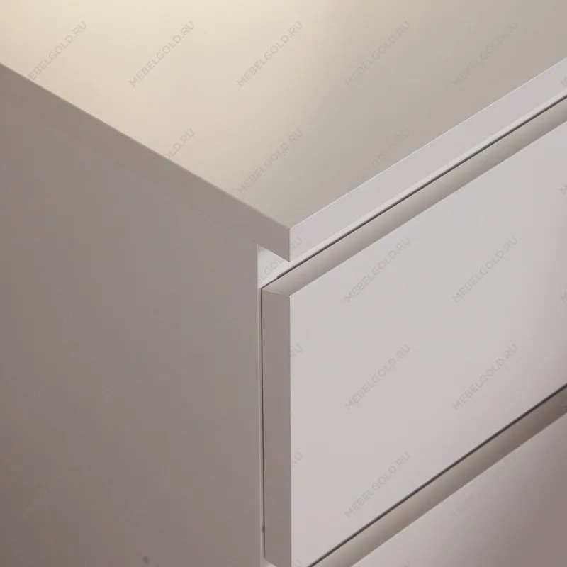 Комод ВАРМА, 5 ящиков, 80х123х40 см, эмаль белая | изображение 2