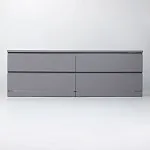 МАЛЬМ / VARMA Комод ИКЕА / IKEA 4D 160х54х40, серый | изображение 2