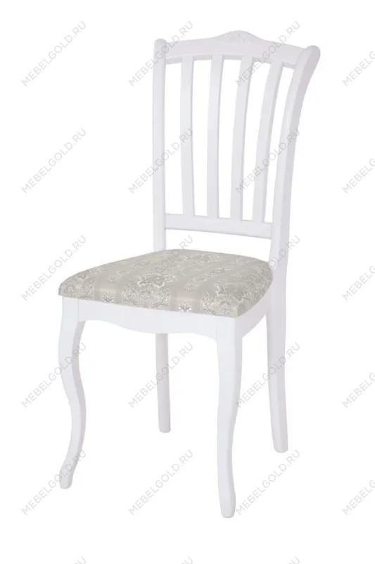 Стул Ланна (тон 304 белый/ткань Рио полоса 17) | изображение 1