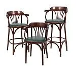 Стул барный 650 Венский мягкий (темный тон, экокожа Зеленая) | изображение 5