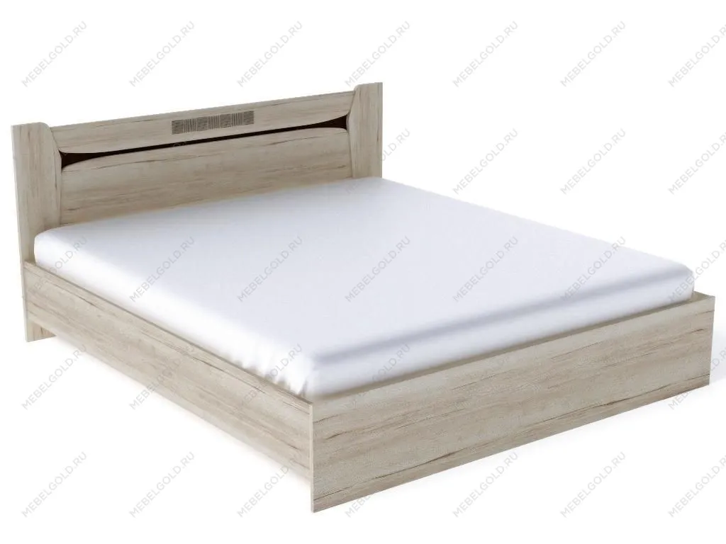 Кровать 1800 с подъемным механизмом, Мале (1858*2069*905) Дуб галифакс белый | изображение 1