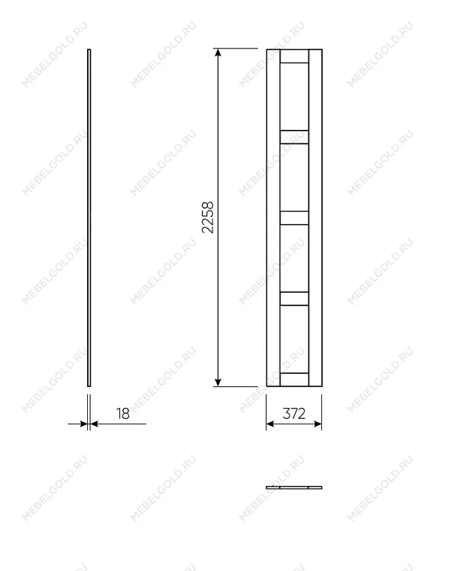 МАКС комплект дверей 75 (4 заполнения) серый | изображение 1