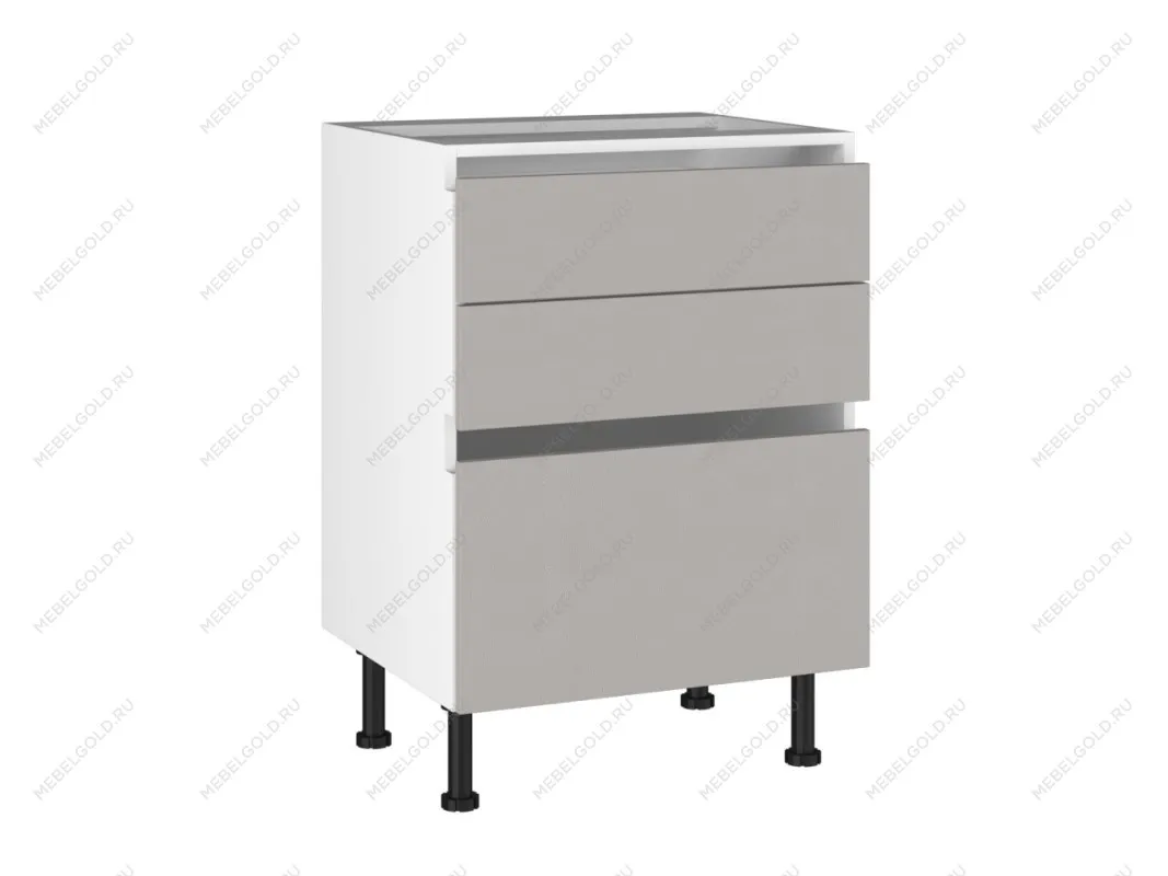 Стол с ящиками СЯ-60, Виста (600*523*870) Экокожа Бежевый, 26419