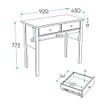 САГА стол туалетный 92х45 темно-бирюзовый | изображение 2