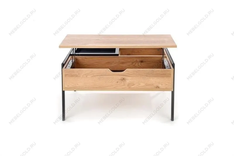 Стол журнальный Halmar PODIUM (натуральный/черный) | изображение 2