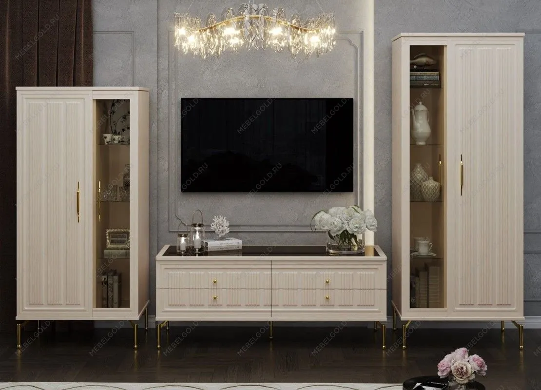 Витрина Замира 2-ств высокая бежевый | изображение 4