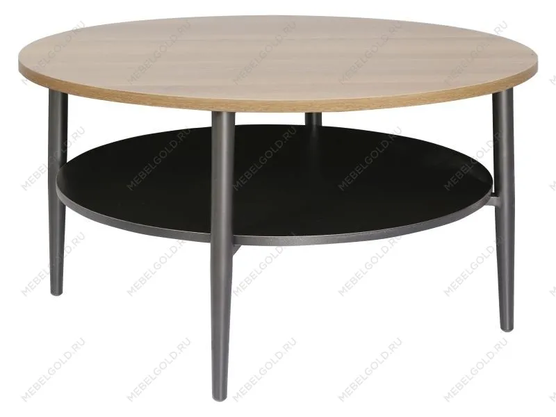 Стол журнальный Signal ELLA A (дуб/черный) 80/45