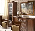 Шкаф с витриной Кентаки REG1W1S каштан - Выставка Балашиха | изображение 4