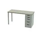 ИНГАР стол письменный ИКЕА / IKEA 1/5Т 120x75x55, дуб беленый/белый | изображение 2