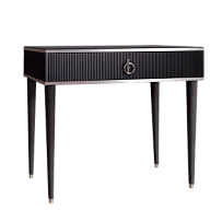 Стол туалетный узкий Римини СОЛО (Черный/Серебро) РМСТ-1(s)[9]