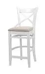 Стул барный Hugo (Белая эмаль/бежевый М02) | изображение 2