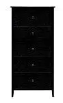 Комод Хитроу (5 ящ) (черный) | изображение 1