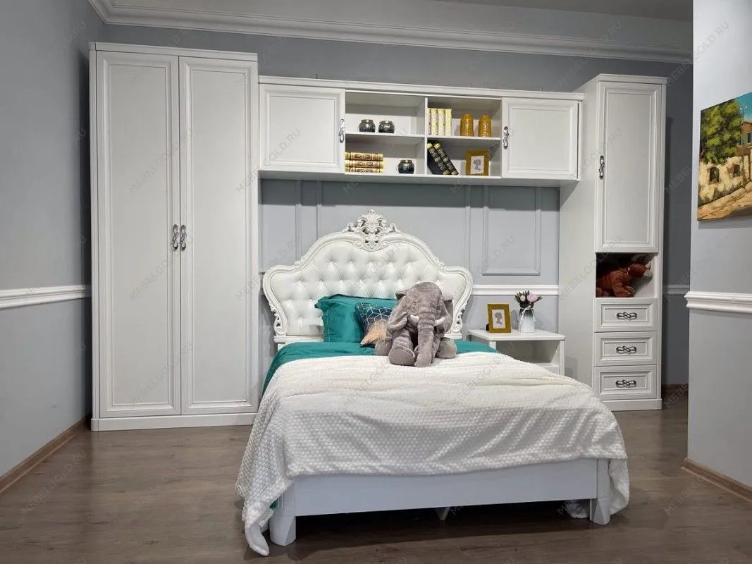 Спальня детская Мишель белый матовый | изображение 10