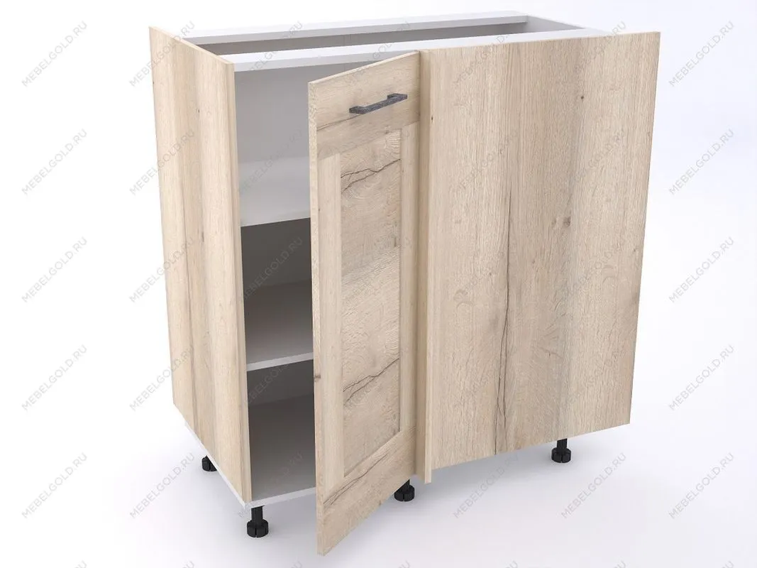 Стол угловой 960 СУ-100 левый , Дублин (900*470*1060) Дуб галифакс белый, 21627 | изображение 1