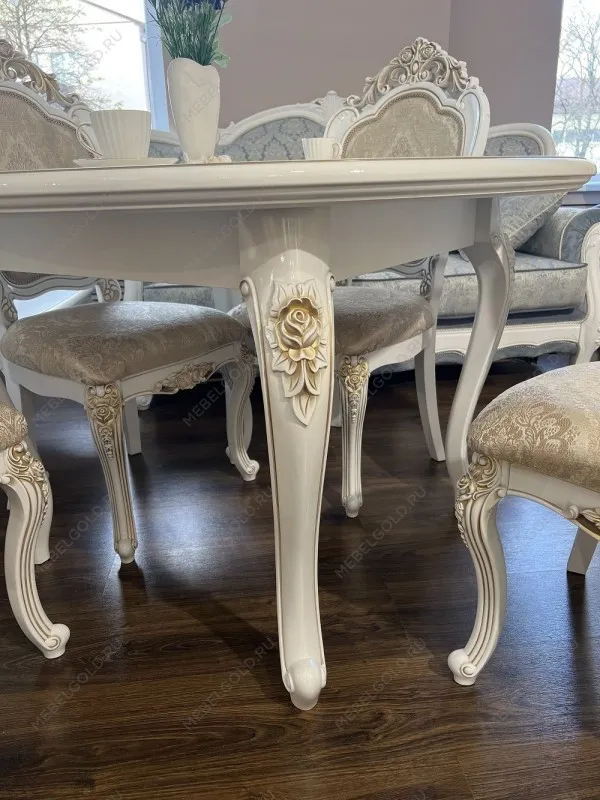 Столовая Натали белый глянец с круглым столом | изображение 10