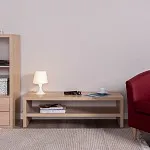 ЛАКК / ЭНКЕЛЬ ТВ-тумба ИКЕА / IKEA ТВ12, тамбурат, дуб беленый | изображение 4