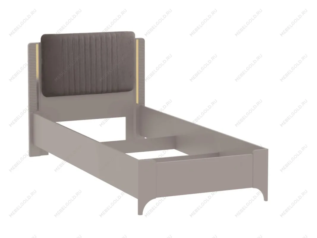 Кровать (каркас) 900 (Велюр), Сиде (992*2082*964) Мокко, 12635 | изображение 1