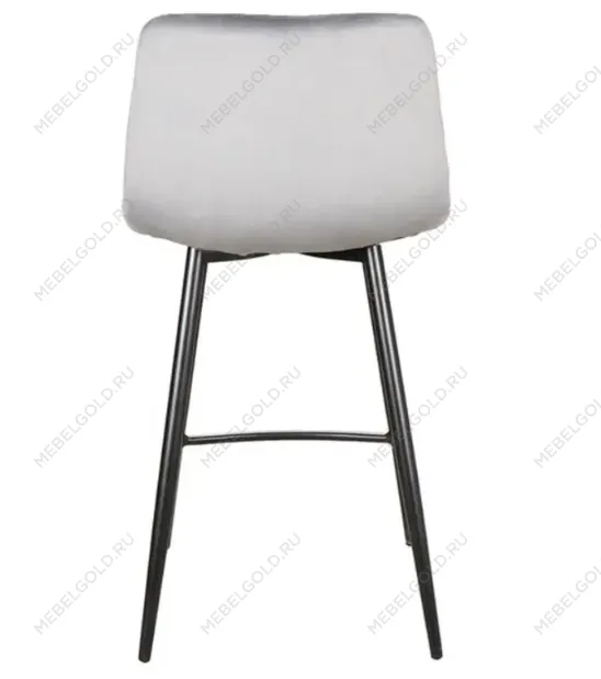 Полубарный стул Signal MILA H-2 VELVET (серый/черный мат) | изображение 2
