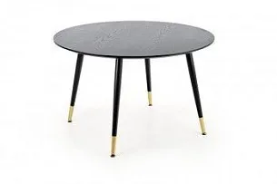 Стол обеденный Halmar EMBOS (черный/черный, золотой)