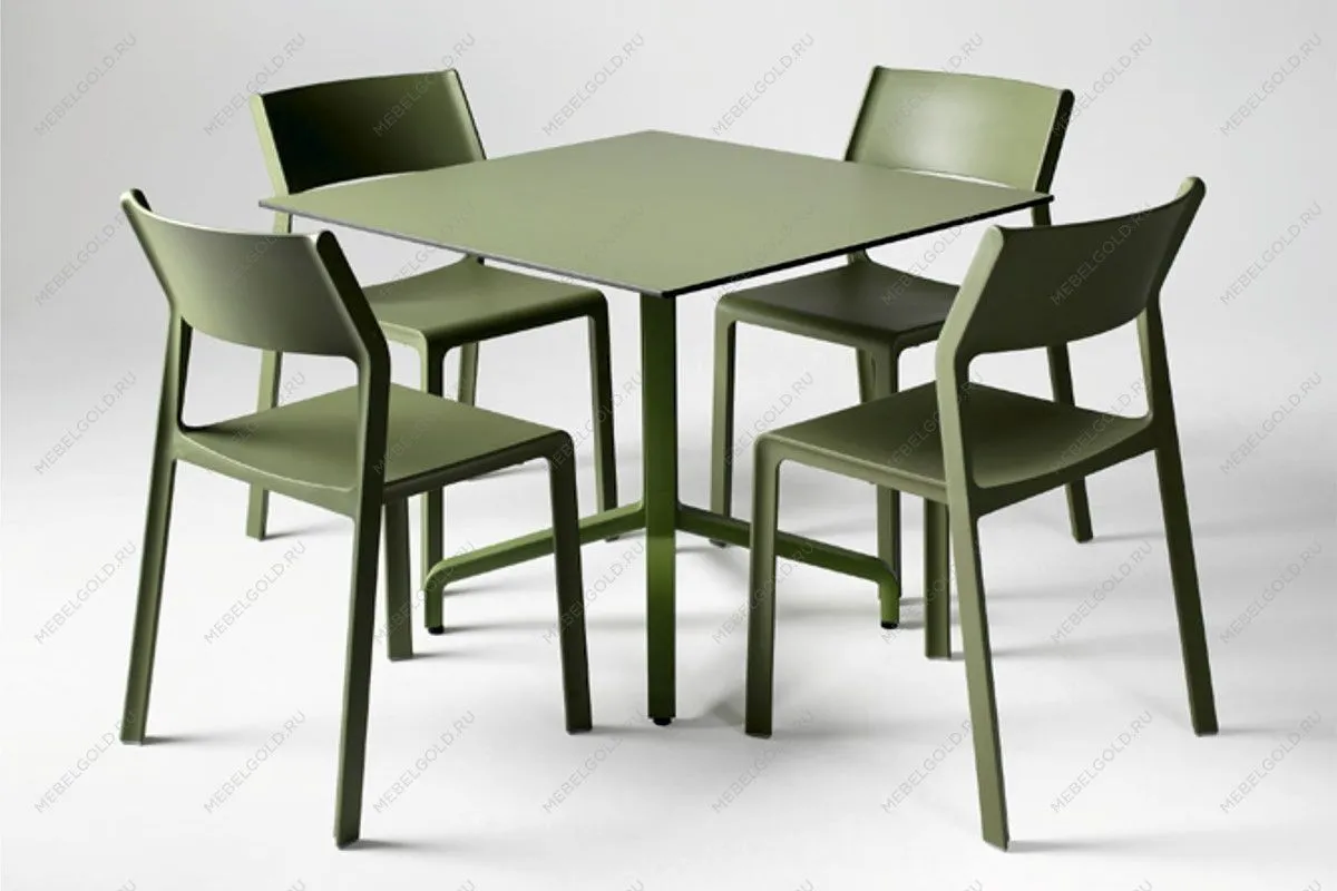 Стол складной квадратный Frasca Mini 70*70, тортора (база + столешница) | изображение 1