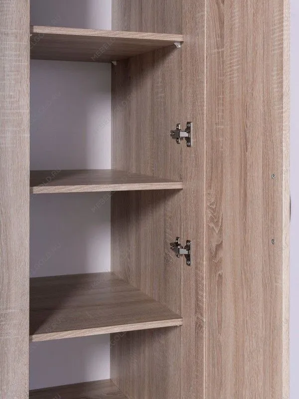 Шкаф Сириус, 3 двери и 1 ящик, 117х50х190 см, с зеркалом, дуб сонома | изображение 9