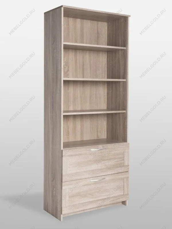 Стеллаж Сириус, 2 ящика, 78х35х190 см, дуб сонома | изображение 9