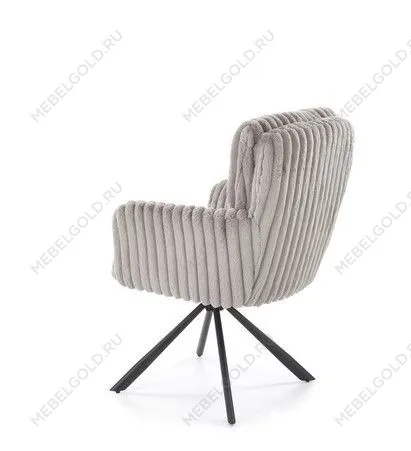 Стул кухонный Halmar K572 поворотный (серый/черный) | изображение 1