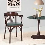 Стул Михаэль мягкий (темный тон, экокожа зеленая) | изображение 1