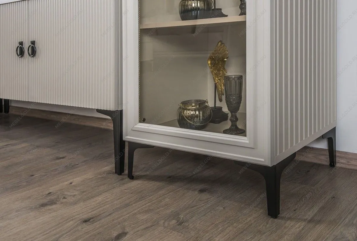 Витрина Стелла 1-ств светло серый камень | изображение 11