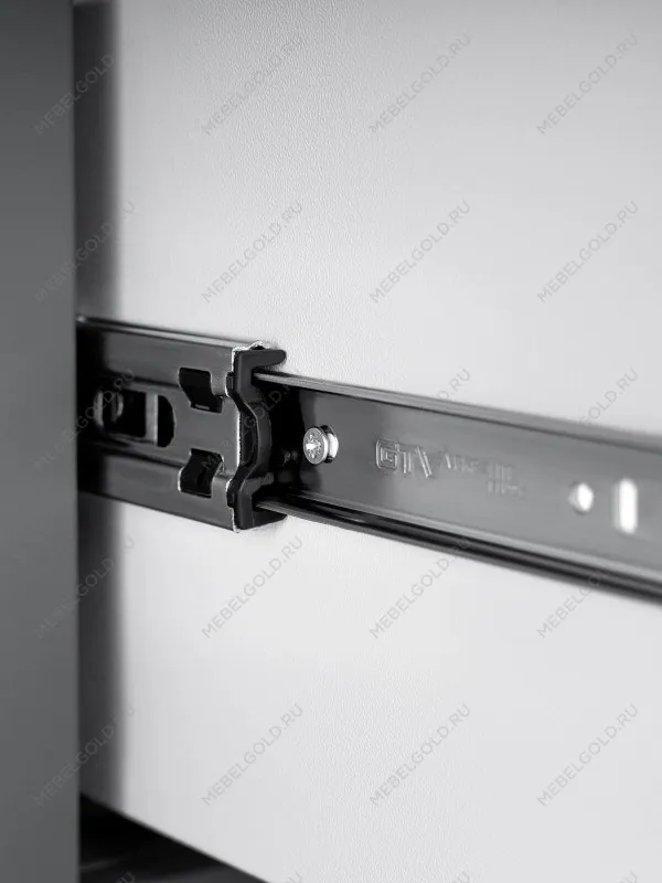 Шкаф с витриной Сага, 50х41х215 см, серый | изображение 7