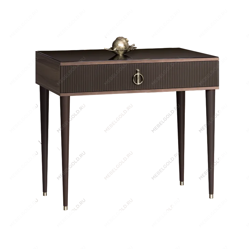 Стол туалетный узкий Римини СОЛО (Орех империя/Серебро) РМСТ-1(s)[9]