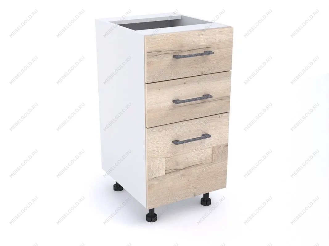 Стол с ящиками СЯ-40, Дублин (400*470*820) Дуб галифакс белый, 21616