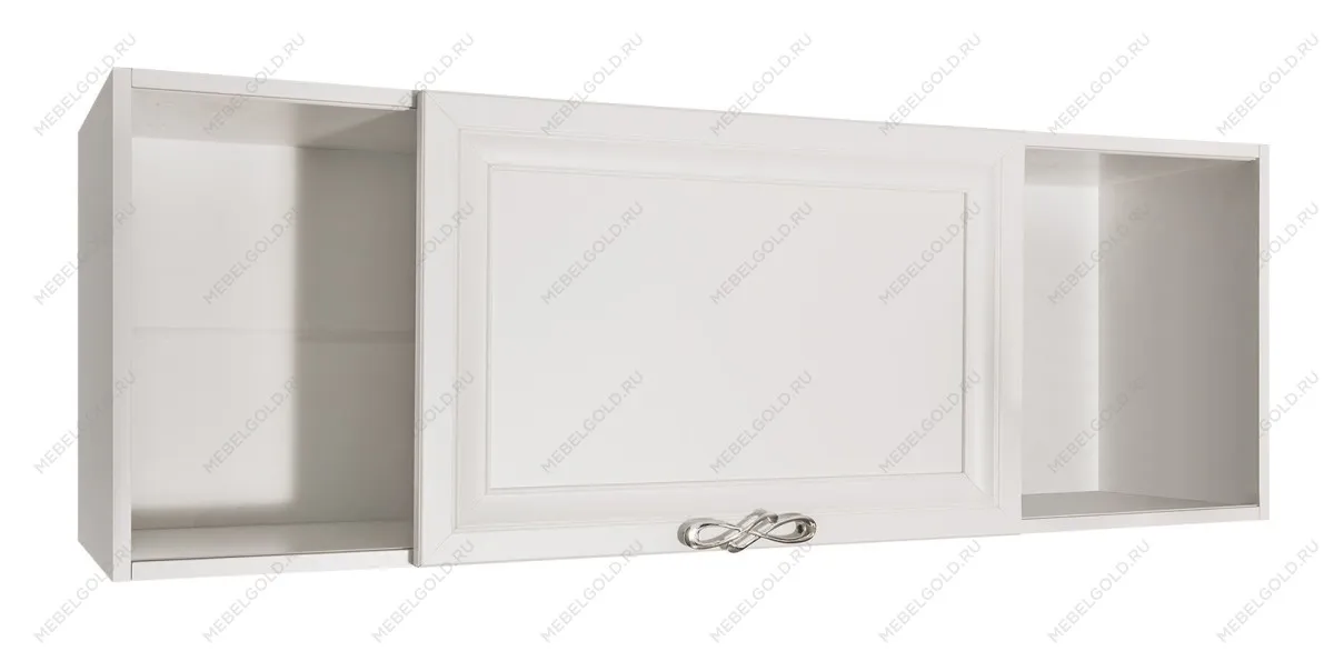 Полка навесная книжная Мишель белый матовый | изображение 1