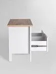 Тумба Сага, 2 ящика, 91х42х63 см, белая/ясень | изображение 11