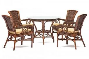 Комплект обеденный ANDREA Античный орех