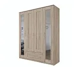 БРИМНЭС / СИРИУС Шкаф ИКЕА / IKEA комбинированный 4 двери и 1 ящик сонома (с 2 зеркалами) | изображение 3