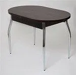 Стол Универсальный (ЛДСП 32 мм/Венге/ноги хром Элегант) | изображение 1