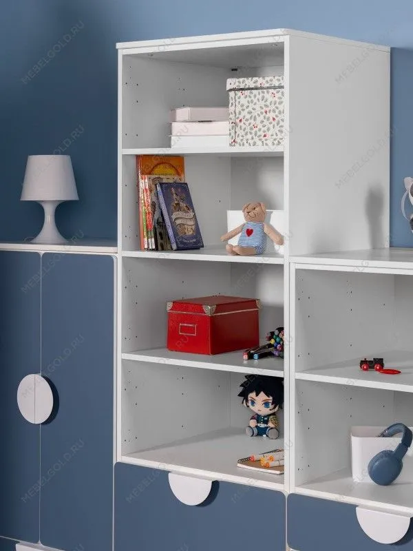 Стеллаж Пикси, с двумя выдвижными ящиками 60x57x180, озорной василек | изображение 5