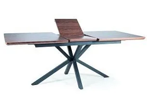 Стол обеденный Signal LOGAN раскладной (орех/черный)