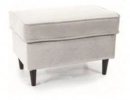 Пуф Signal RON VELVET (светло-серый/венге)