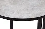 Стол круглый Лофт Зиг-Заг (ЛДСП 32 мм /Мрамор сетте 1468/ кромка чёрная) | изображение 3