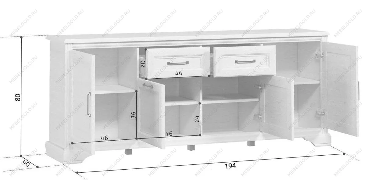 Тумба Стилиус KOM4D2S (Лиственница сибирская) | изображение 3