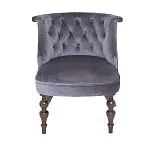 Кресло Бархат (темный тон/36 - голубовато-серый) | изображение 1