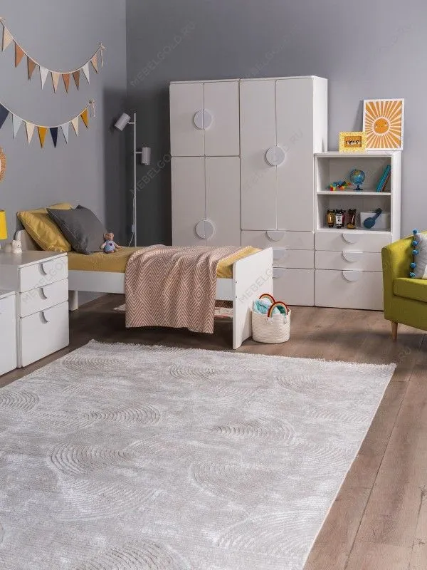 Стеллаж Пикси, с тремя выдвижными ящиками 60x57x120, белый (робкий подснежник) | изображение 10